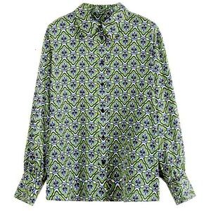 Green Zara Patterned Blouse